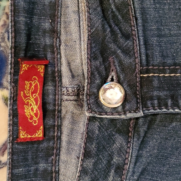 EUC one 5 one dark wash jeans, 14 - Picture 3 of 3